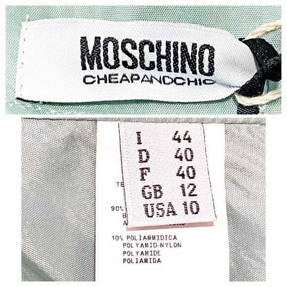 NWT Moschino Cheap & Chic lace strapless dress, Size‎ 10, Seafoam - Picture 9 of 12